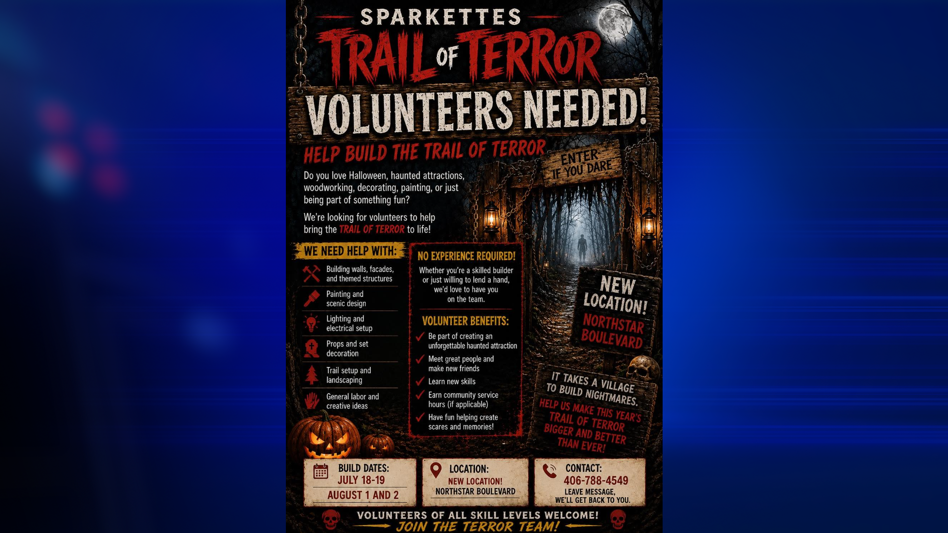 Sparkettes of Montana Trail of Terror