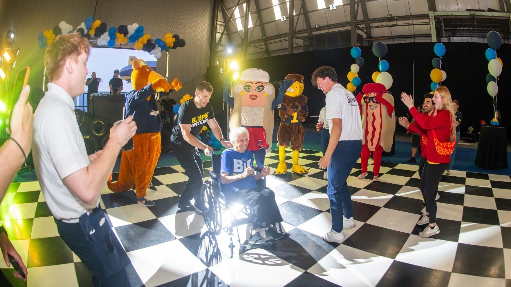 After more than 100 years of soaring over the most memorable pop culture moments, the Goodyear Blimp created one of its own: a birthday bash turned first-ever music festival inside an airship hangar, dubbed the BANGR at the HANGR, marking the second ann...