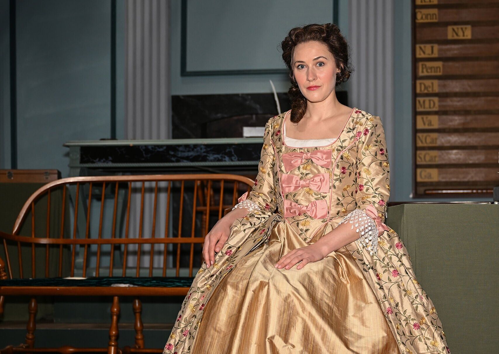Devin McCall portrays Martha Jefferson