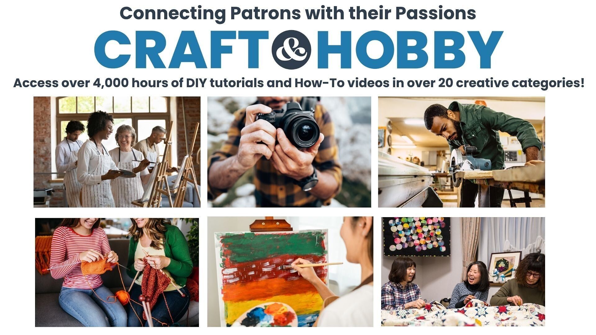 Access over 4,000 hours of DIY tutorials and How-To videos in over 20 creative categories!