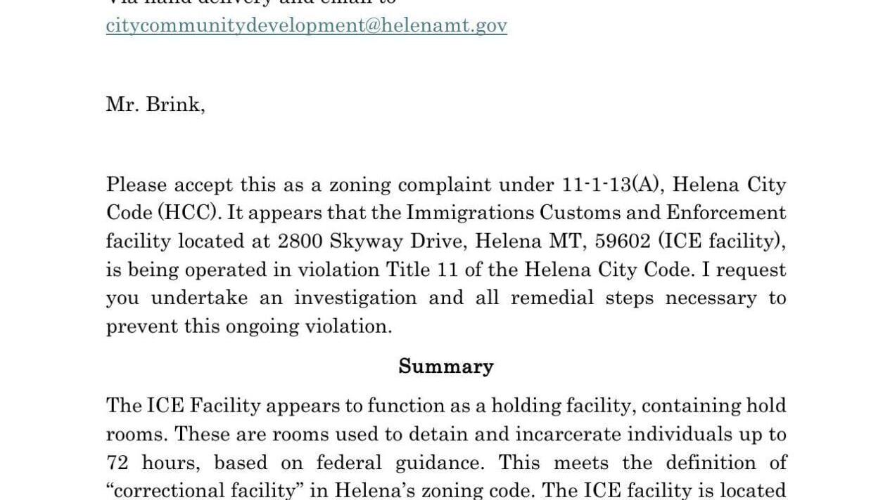 ICE Zoning Complaint