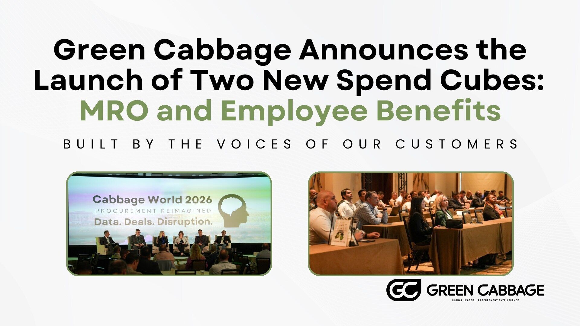 Green Cabbage Announces the Launch of Two New Spend Cubes: MRO and Employee Benefits