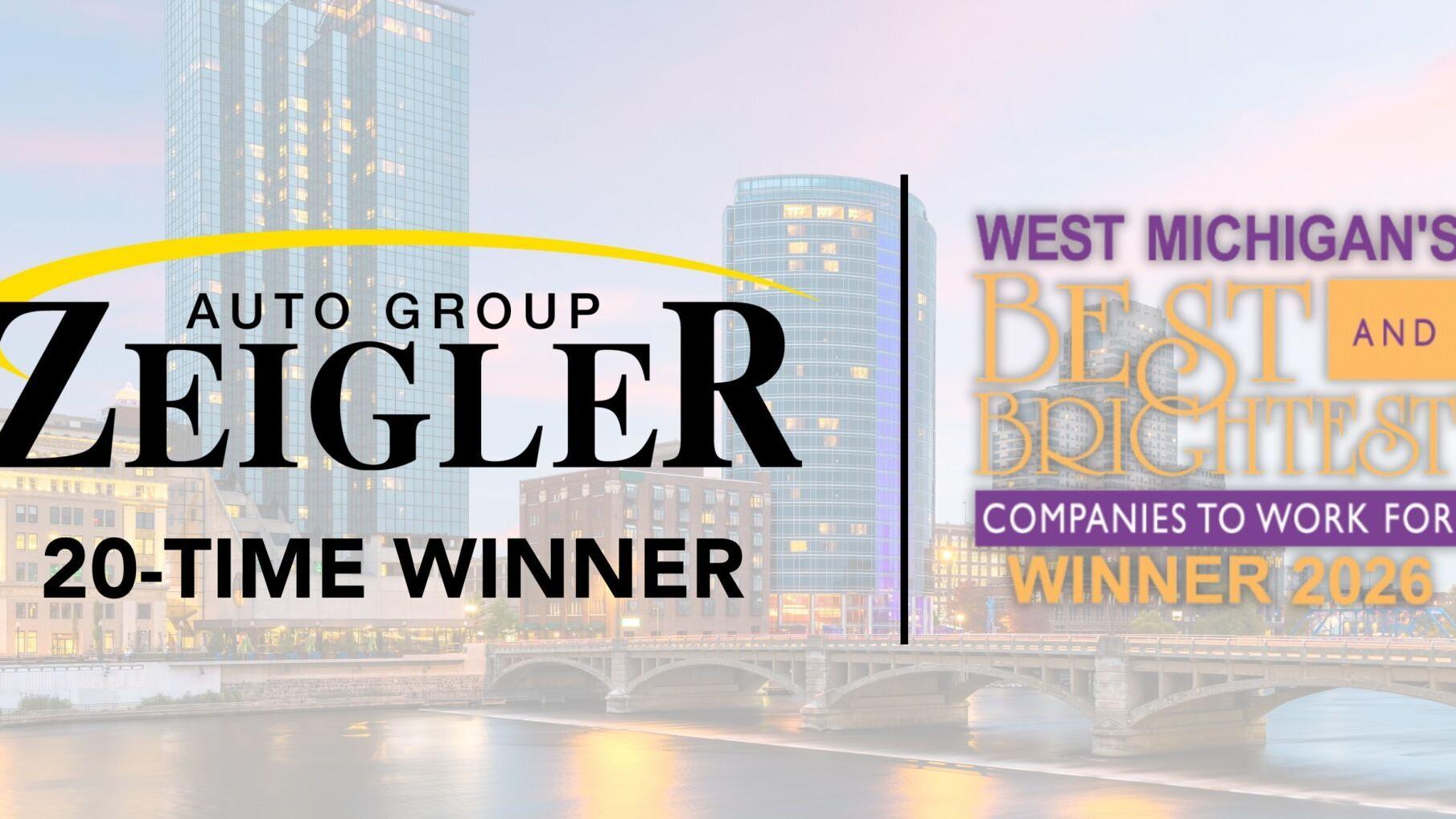 Zeigler Auto Group earns its 20th consecutive W. Michigan Best &amp; Brightest Companies to Work For®️ Award