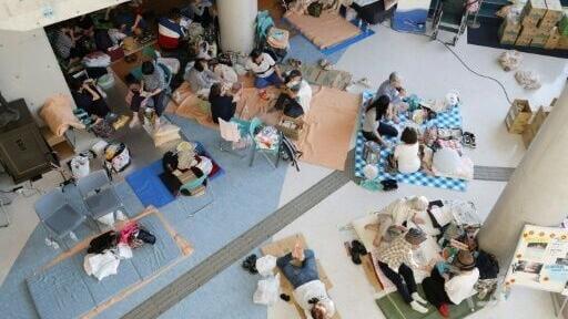 Thousands of people, many of them elderly, were escaping the heat in evacuation shelters
