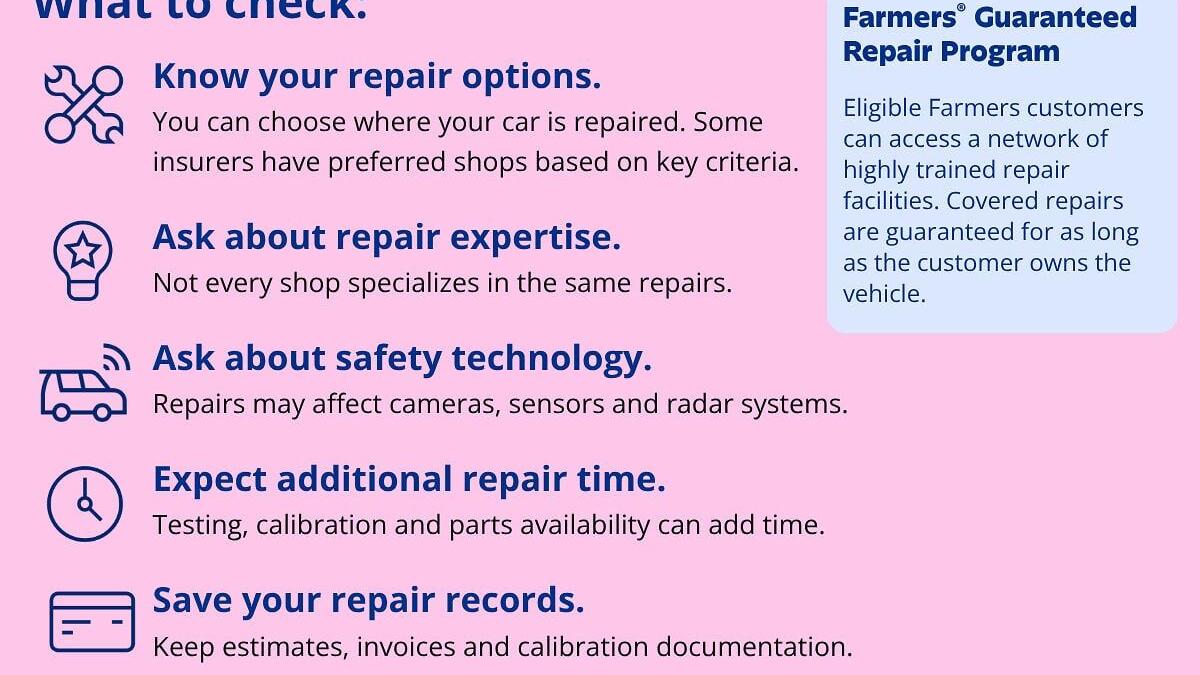 Farmers Insurance® shares helpful tips when a car needs repairs after a claim.