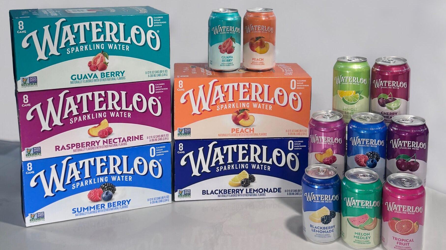 Waterloo Sparkling Water's new packaging