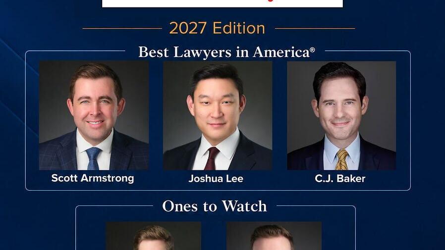 Congratulations to our attorneys recognized in Best Lawyers 2027