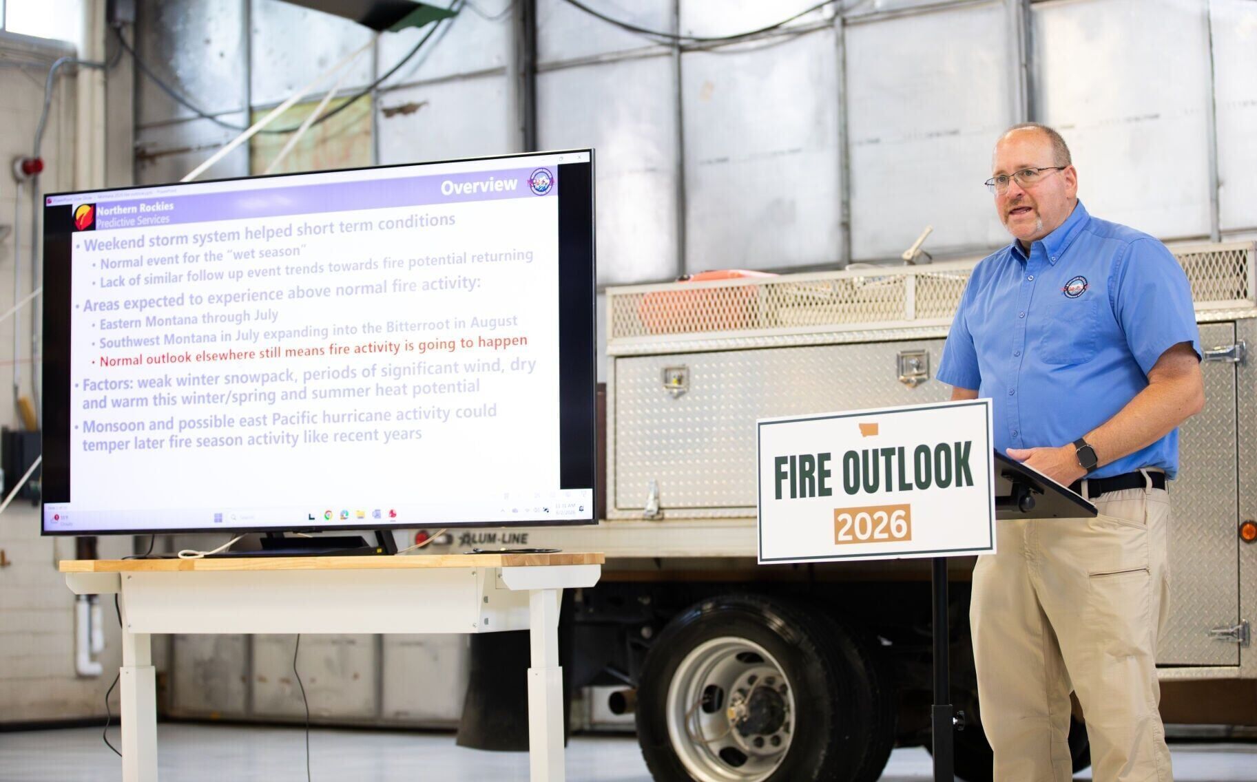 Predictive Services Meteorologist for the Northern Rockies Coordination Center Dan Borsum