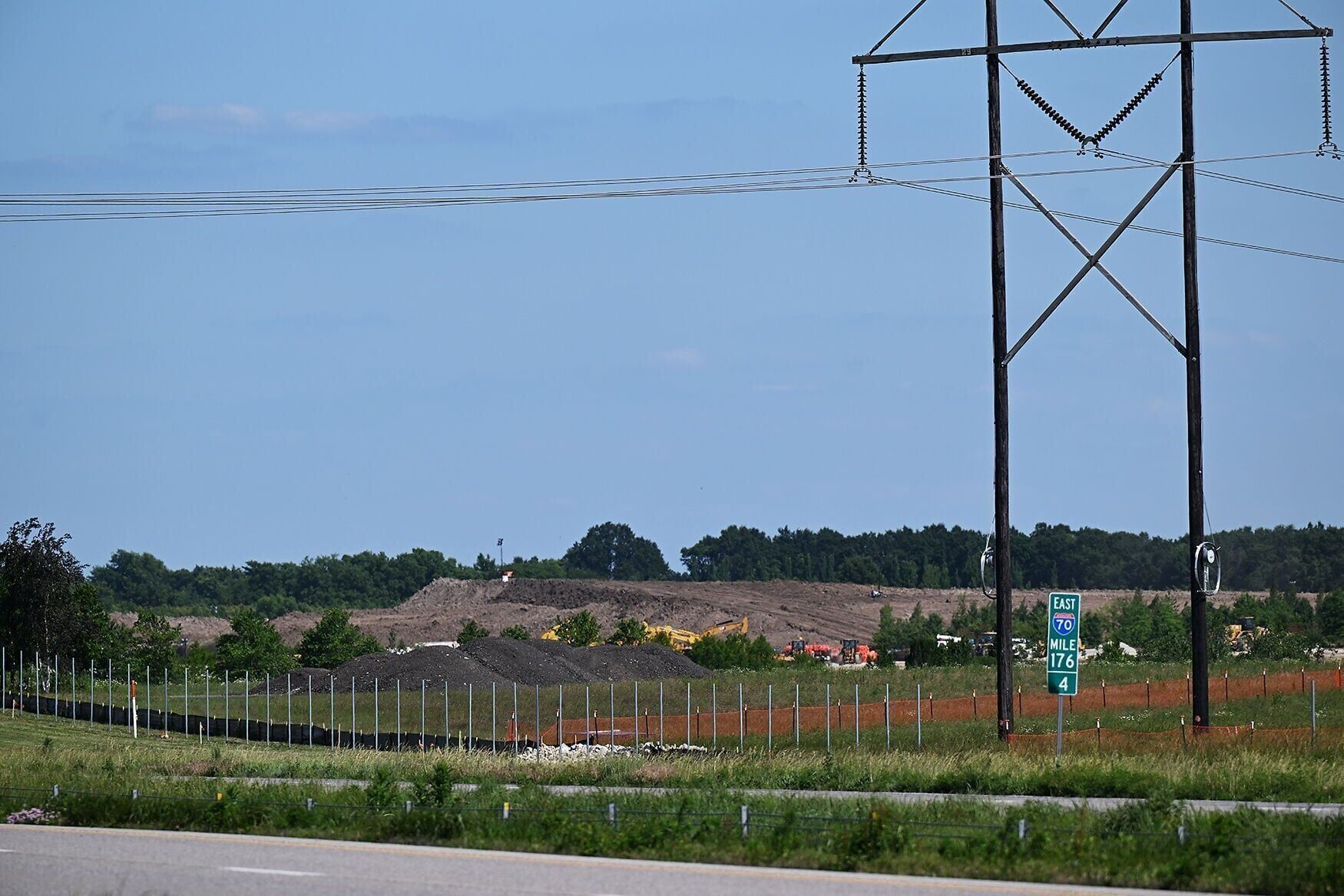 Construction continues on a Google data center