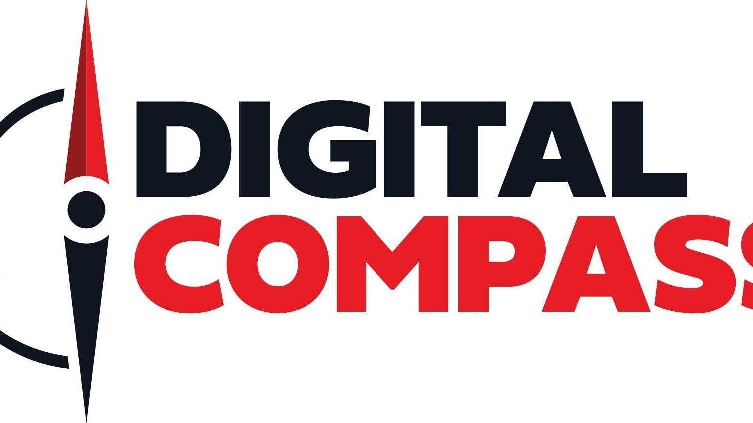 The new Digital Compass logo reflects the company's expanded vision and future direction.