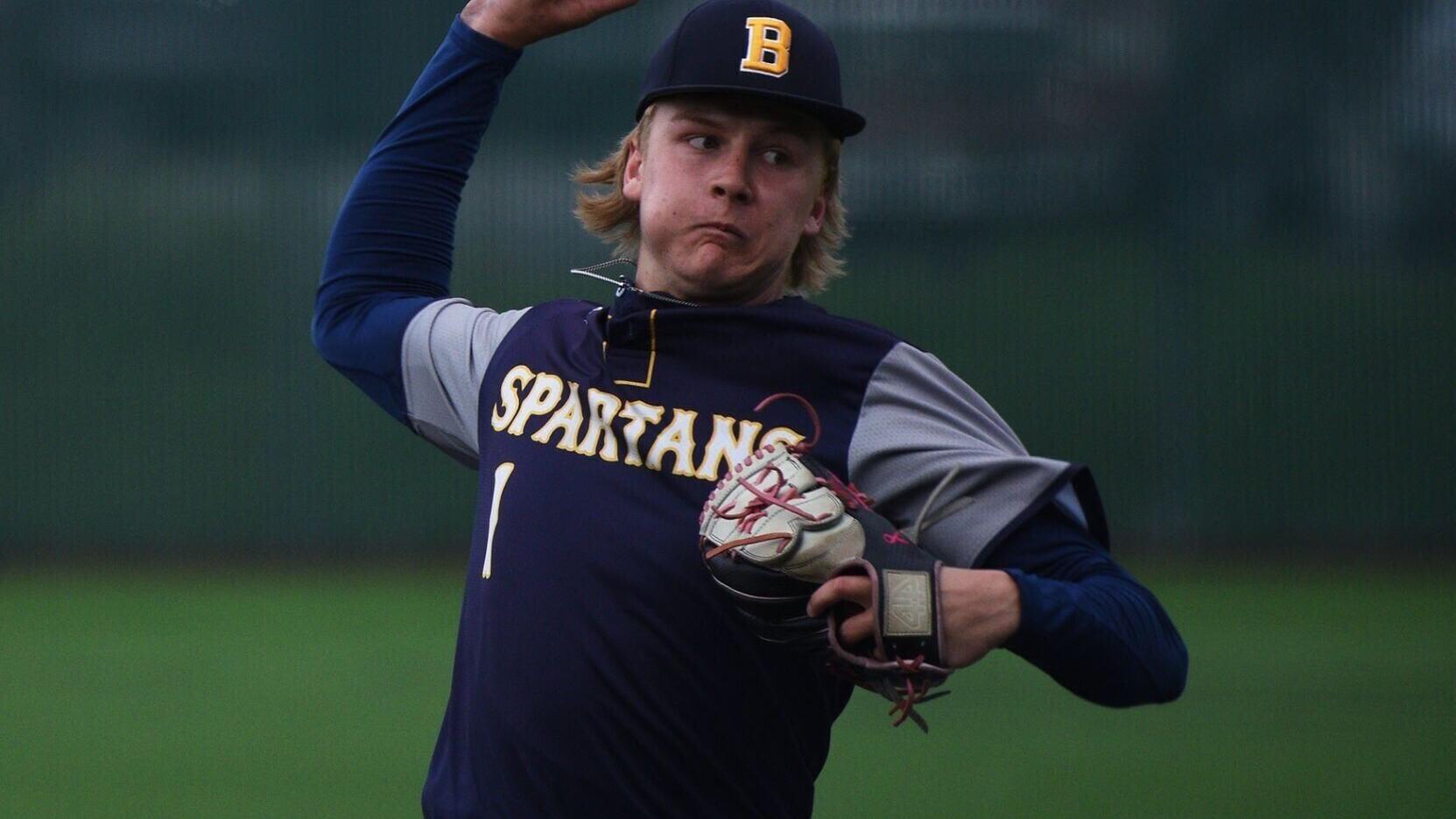 Battle’s Tyler Putnam (1) makes his delivery toward the plate (copy) (copy)