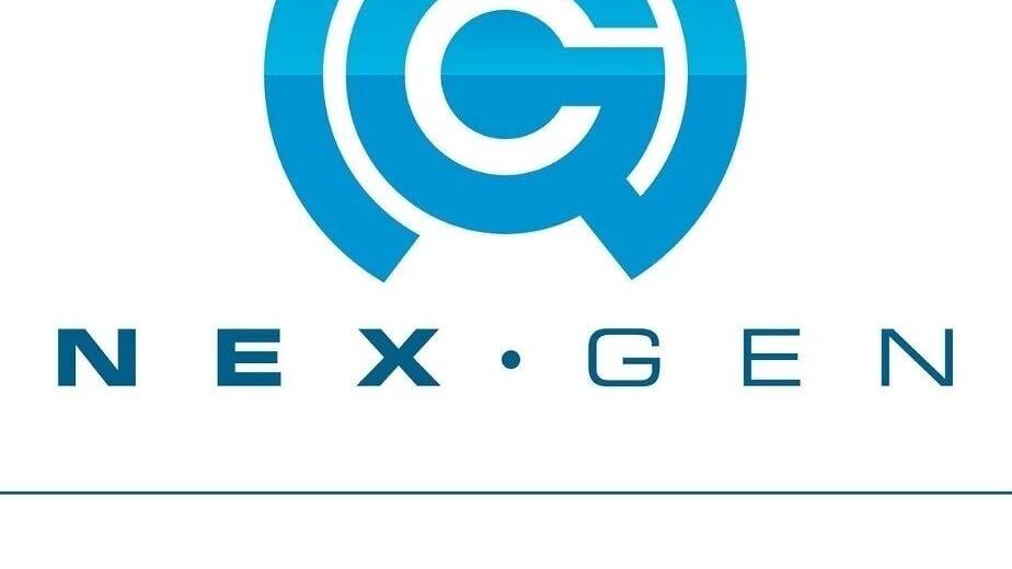 NexGen Hyperbaric primary two-toned blue logo.
