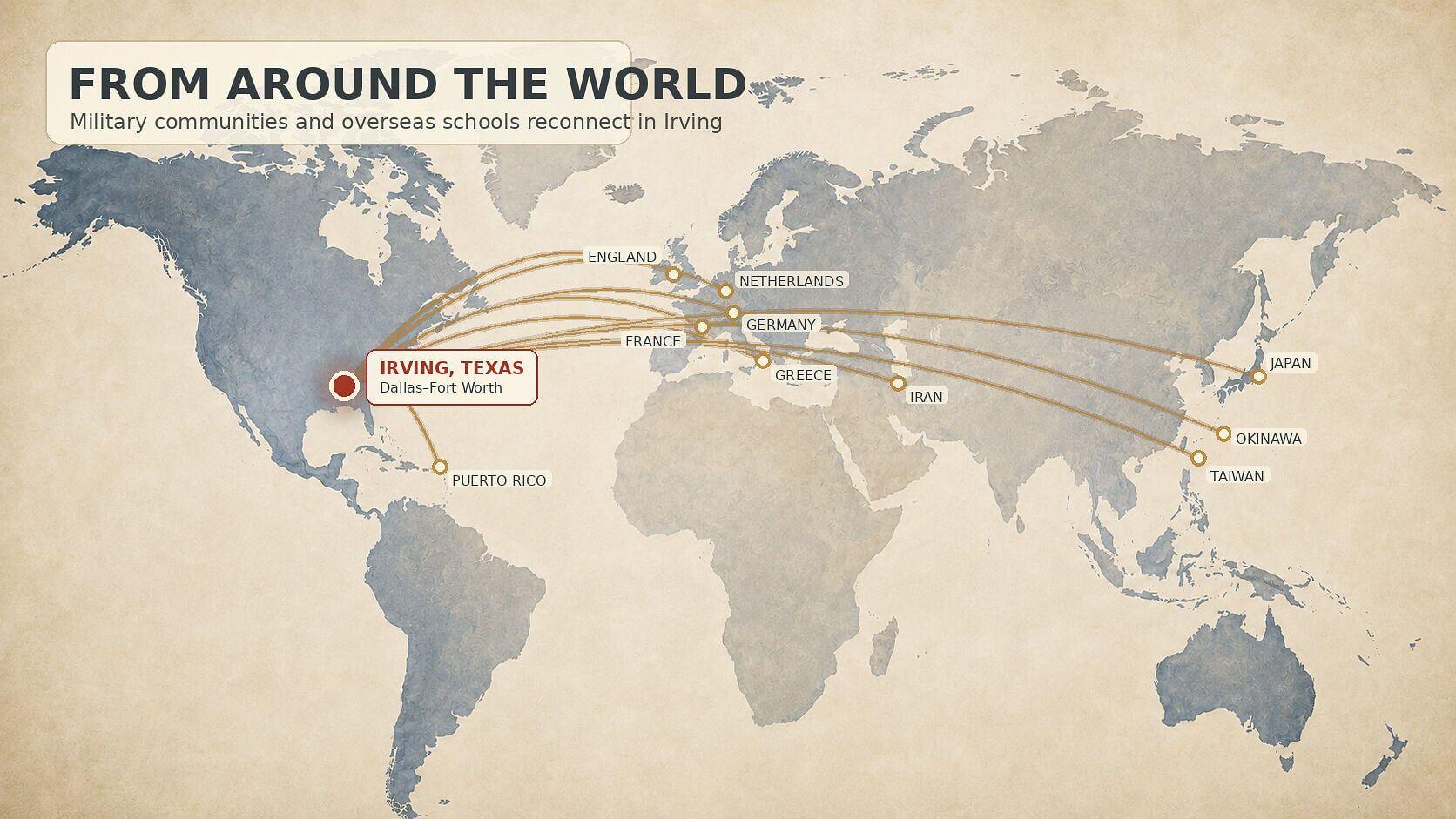Paths that began in military communities and overseas schools around the world will converge in Irving, Texas, for the 2026 OVERSEAS BRATS WorldWide Gathering.
