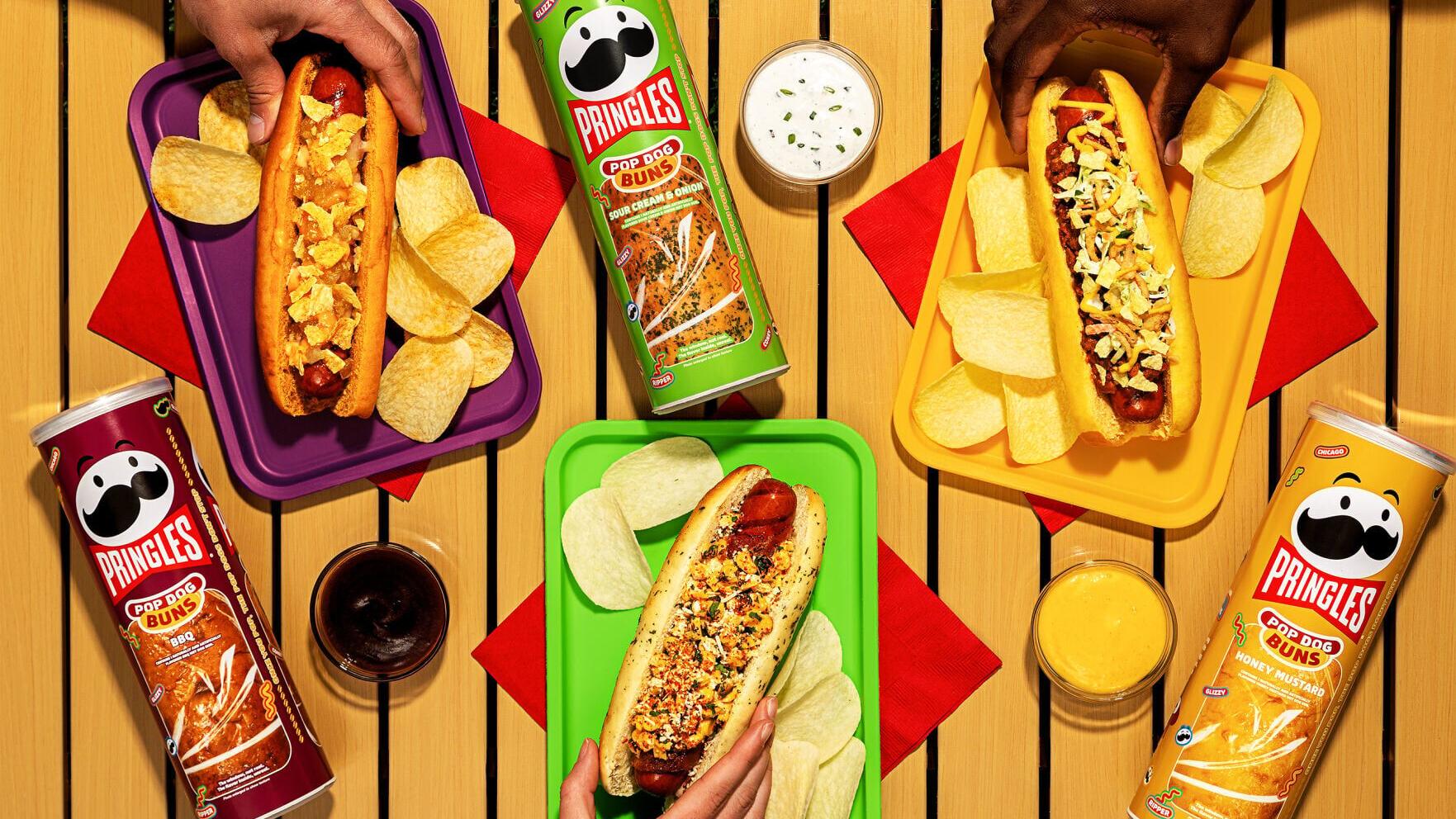 Turning the bun into the top dog with limited-edition potato-based buns in three delicious Pringles flavors: Sour Cream &amp; Onion, BBQ and Honey Mustard