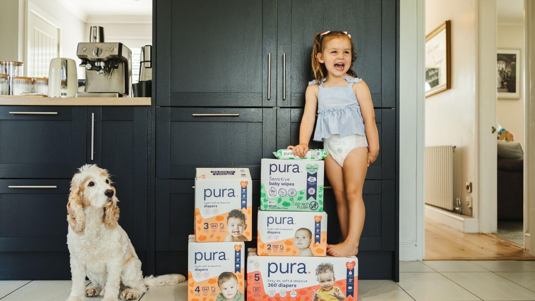 Pura relaunches diaper and wipes range with enhanced product features and stand-out packaging