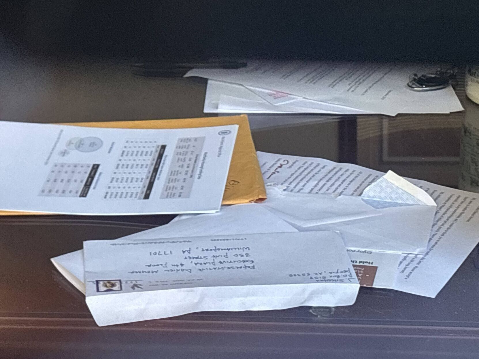 opened letters