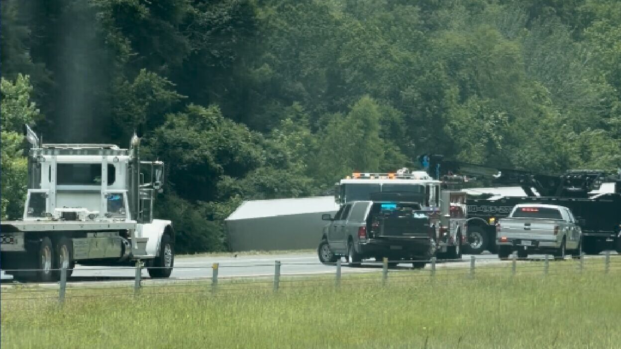 I-20 big rig crash