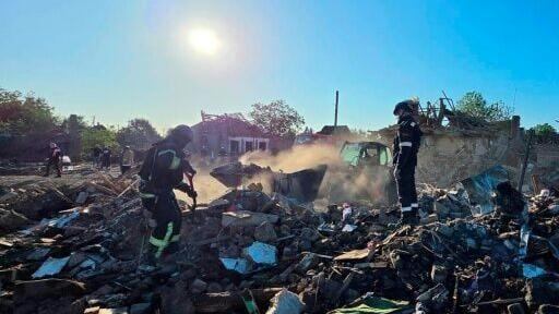 'An ordinary home, blown into smithereens,' Zelensky said.