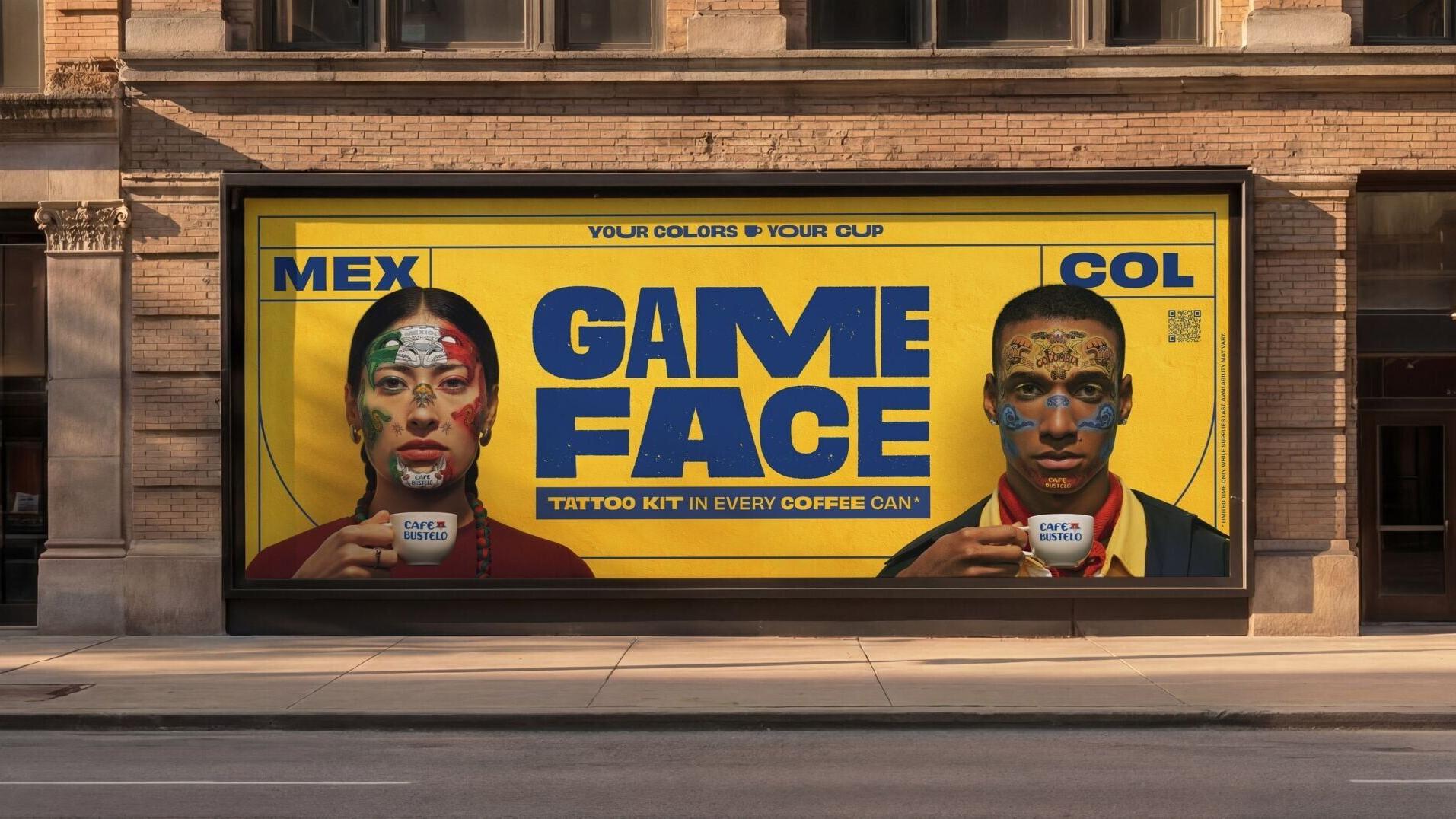 Café Bustelo Game Face | Mexico Billboard
