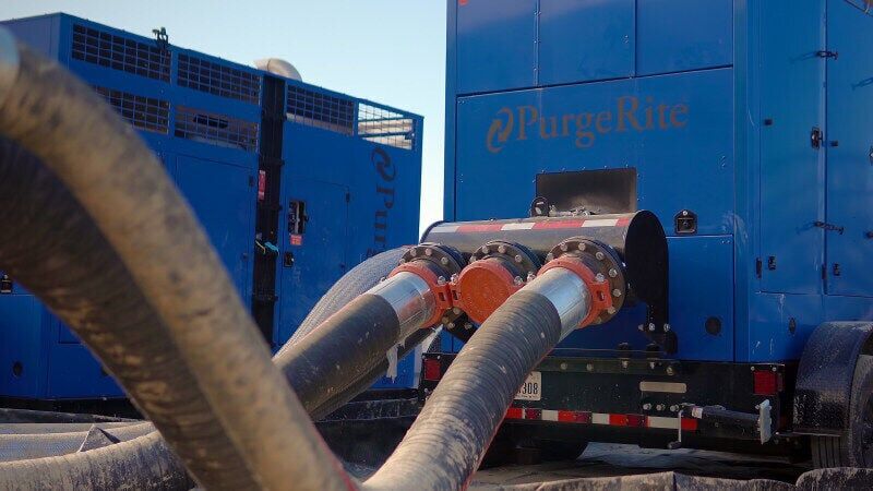 Vertiv™ PurgeRite™ NearZero™ helps reduce water consumption, wastewater generation, and hauling needs during data center commissioning by combining engineered flushing, water treatment, and closed-loop recycling.