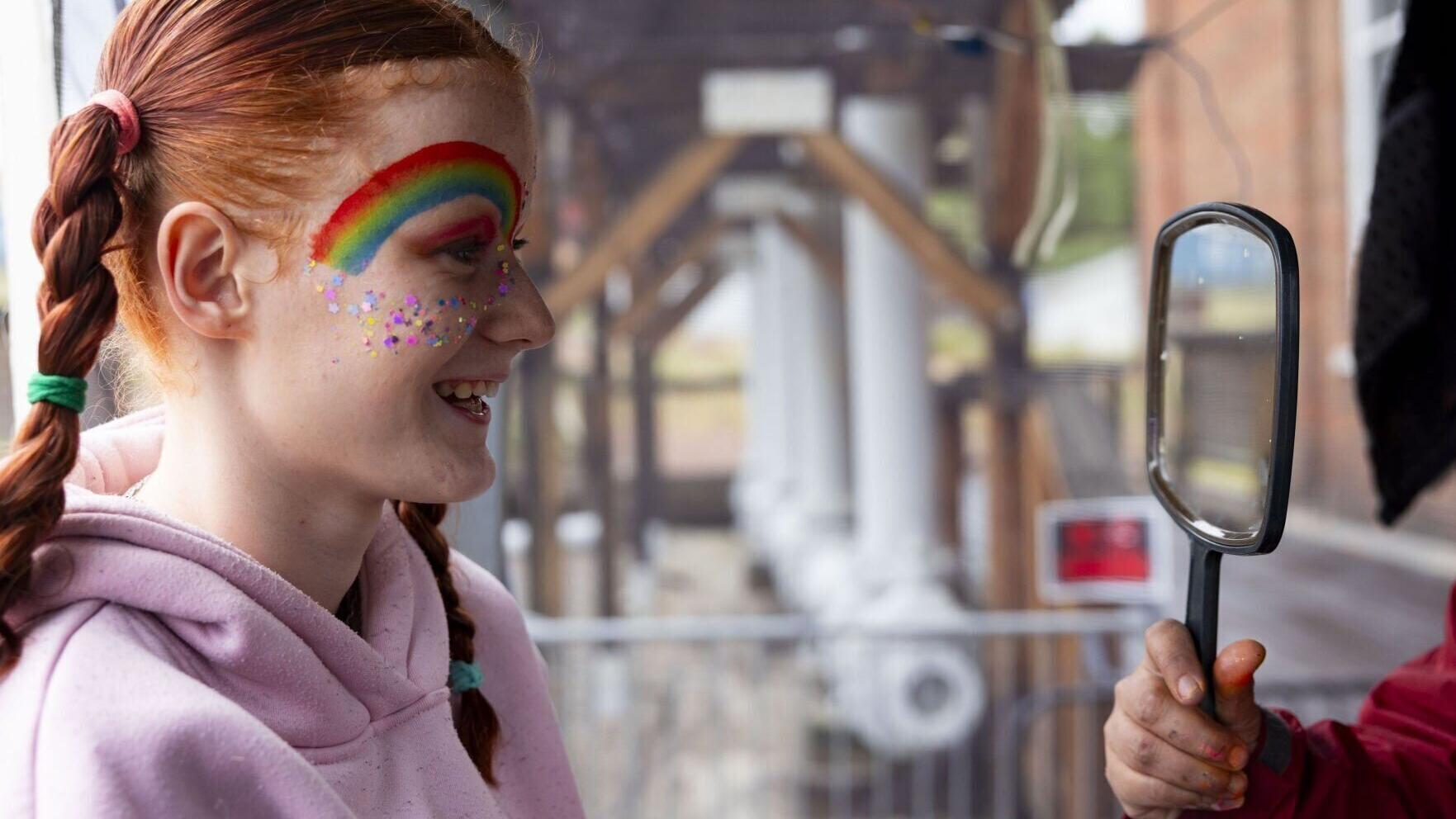 Rain means rainbow umbrellas for Butte Pride Festival