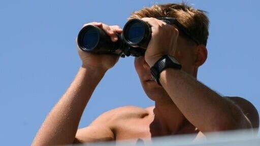 Lifeguard Maximus Oberto said the pace of rescues on some weekend days has been 'pretty hectic'