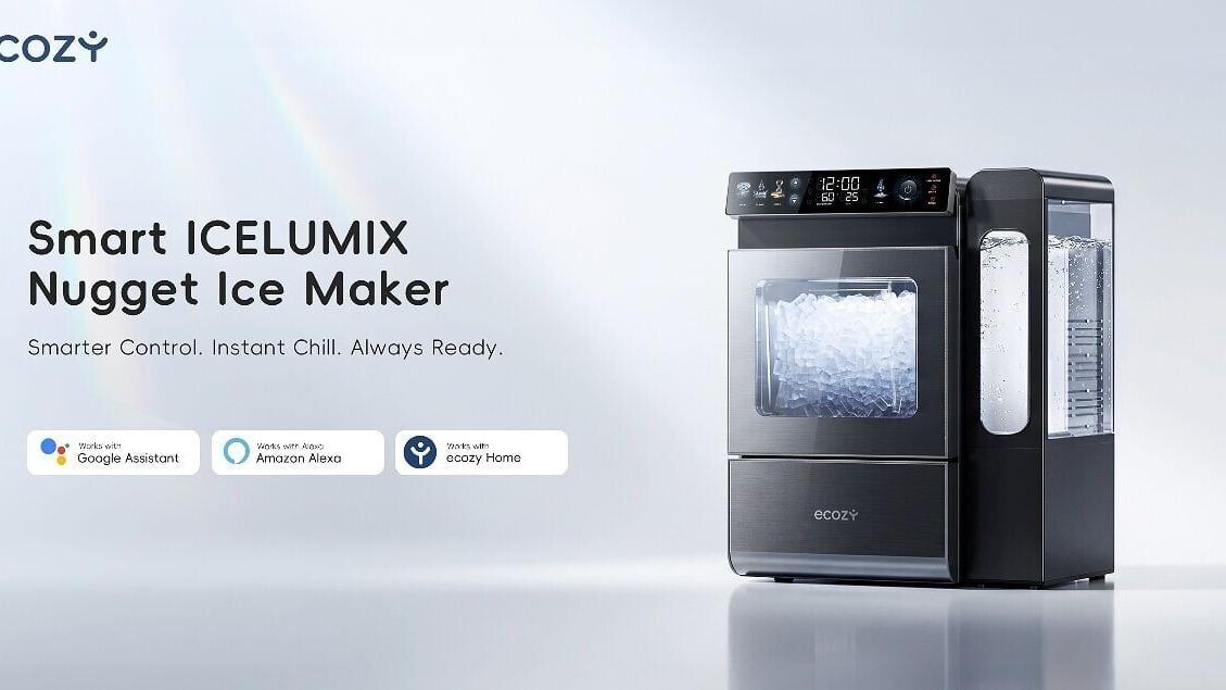 ecozy Mistalo Max Smart Nugget Ice Maker with IceLumix Panel