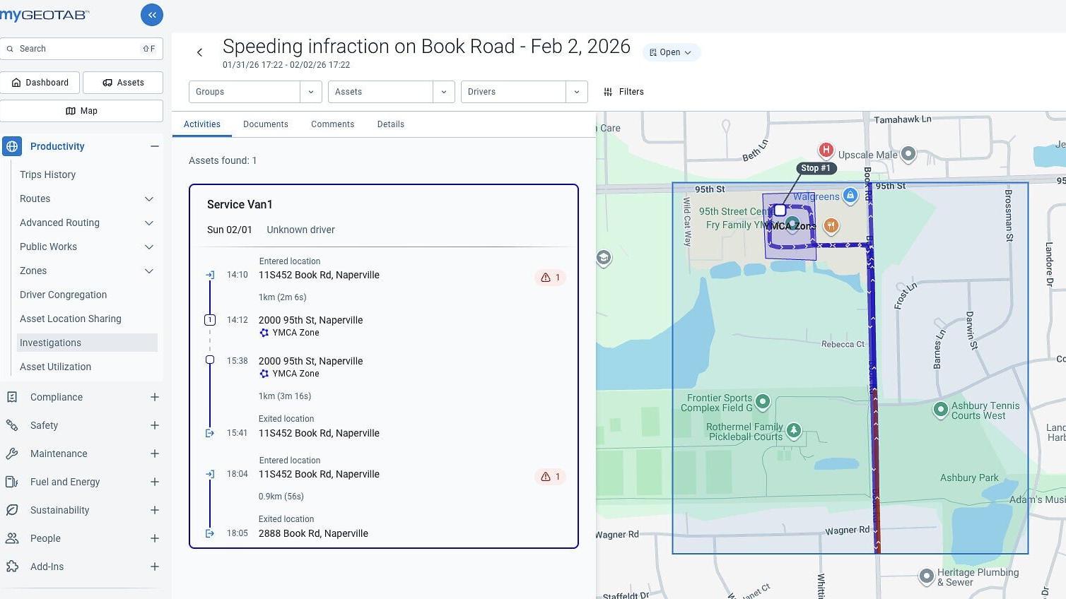 Investigations Interface