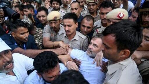 Indian opposition figure Rahul Gandhi, who sided with the protesters, was detained by police during a sit-in protest outside Modi's residence