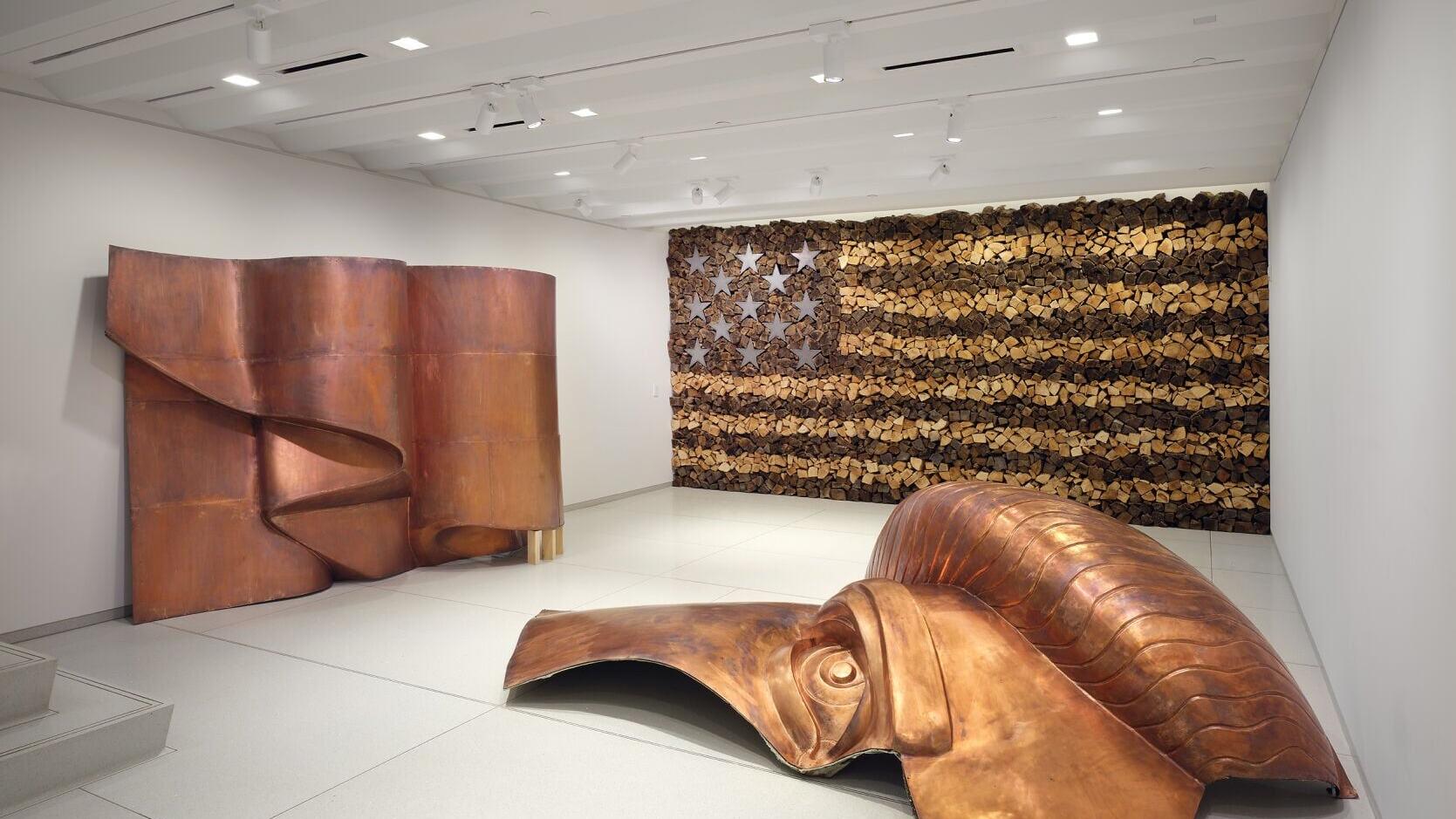 Installation view of "Danh Võ: Rebuilding Liberty". Photo courtesy of the Vilcek Foundation.