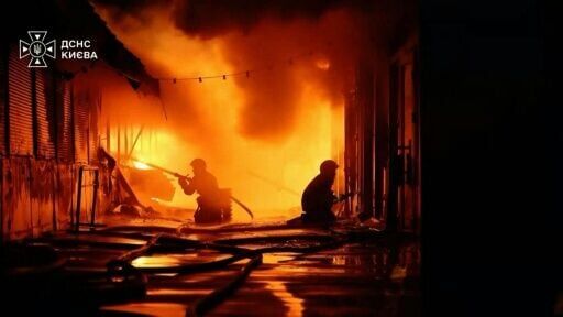 Firefighters extinguish flames after night of deadly Russian and Ukrainian strikes