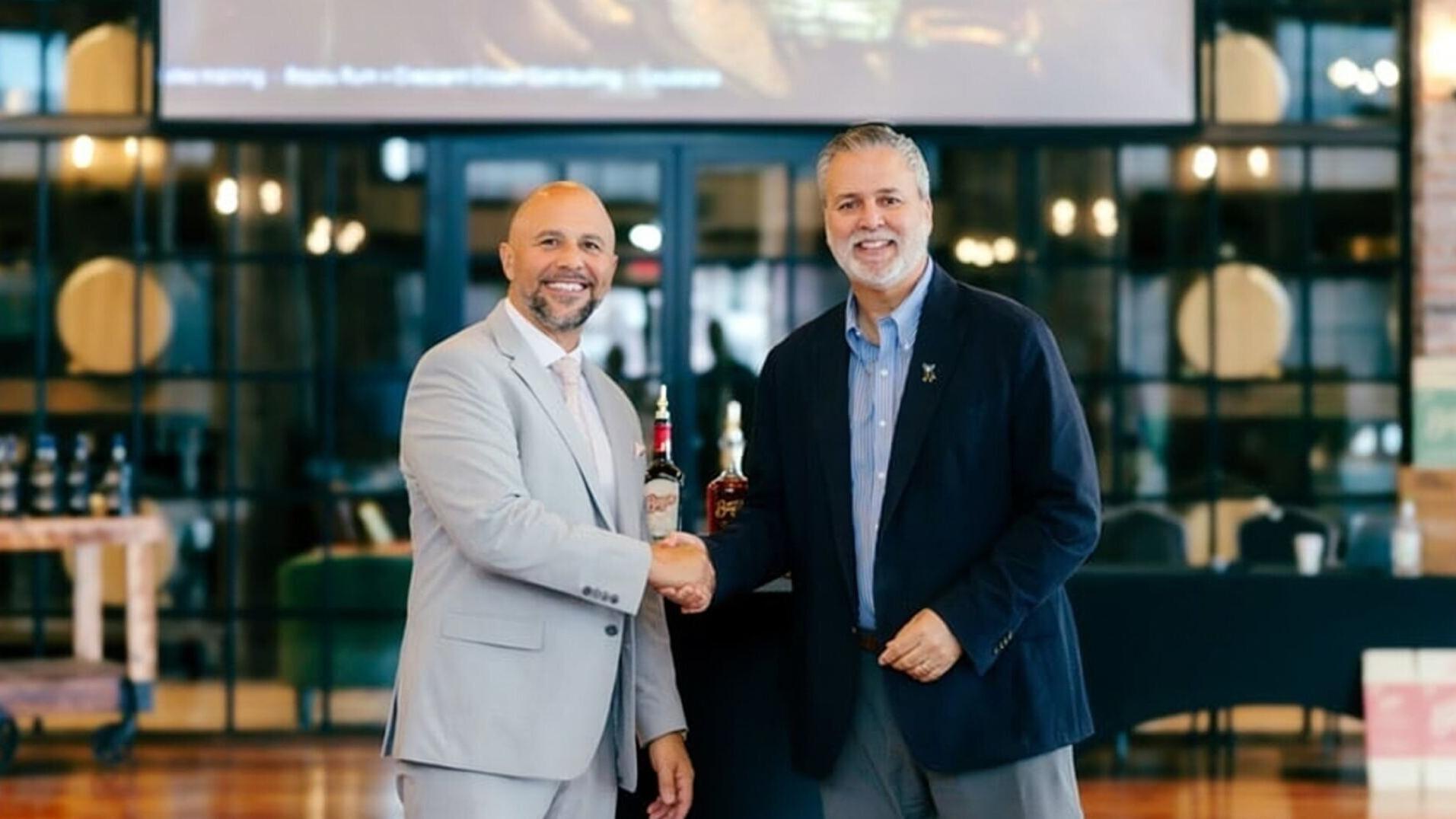 Angelo Torre, President, Louisiana Spirits LLC and Chris Bourg, President, Crescent Crown Distributing