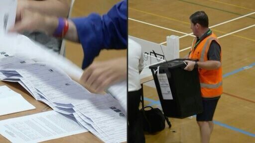 Ballot boxes arrive as counting begins in UK by-election for Farage's seat