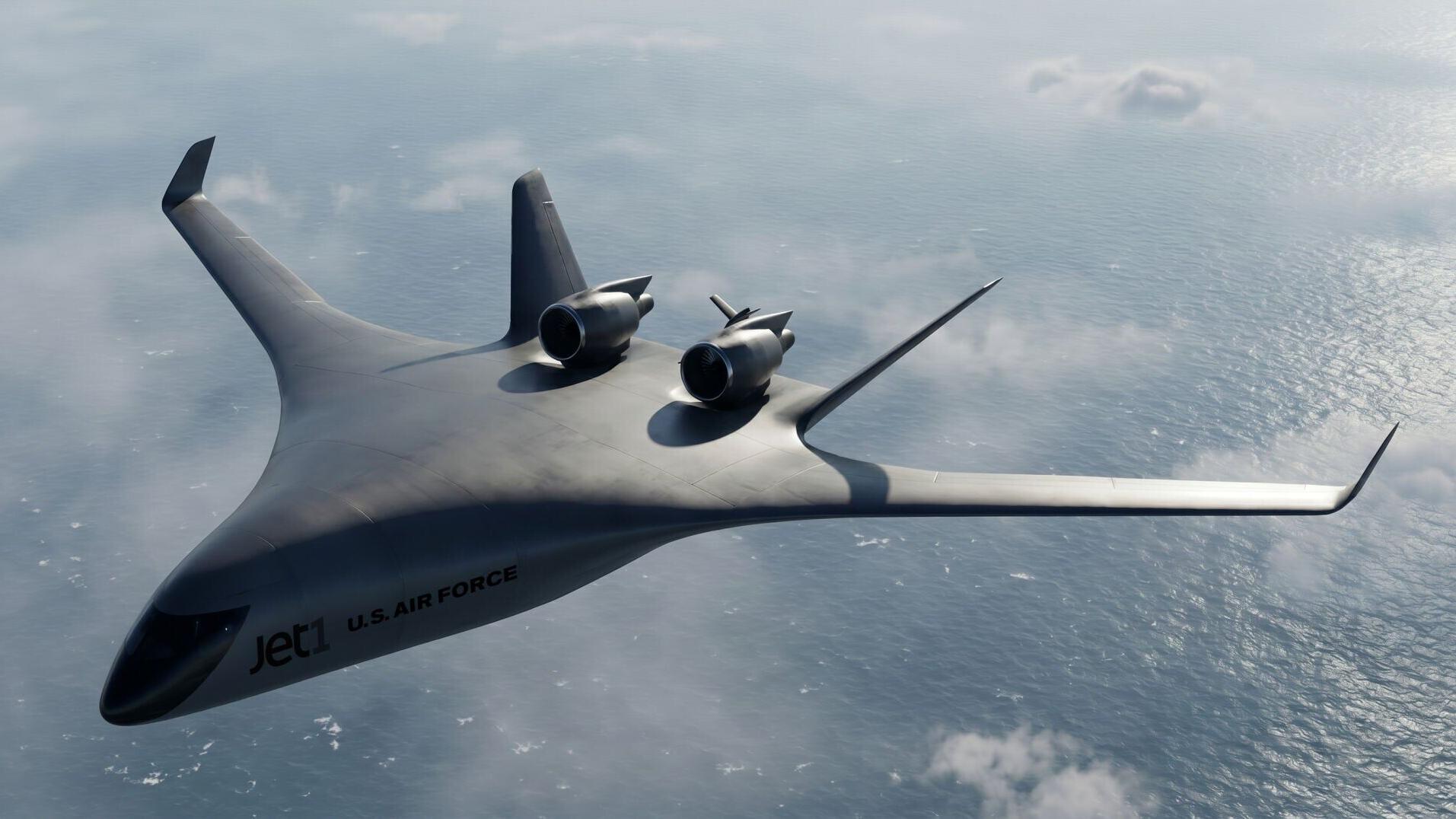 (Render) JetZero's Jet1, a full-scale demonstrator airplane