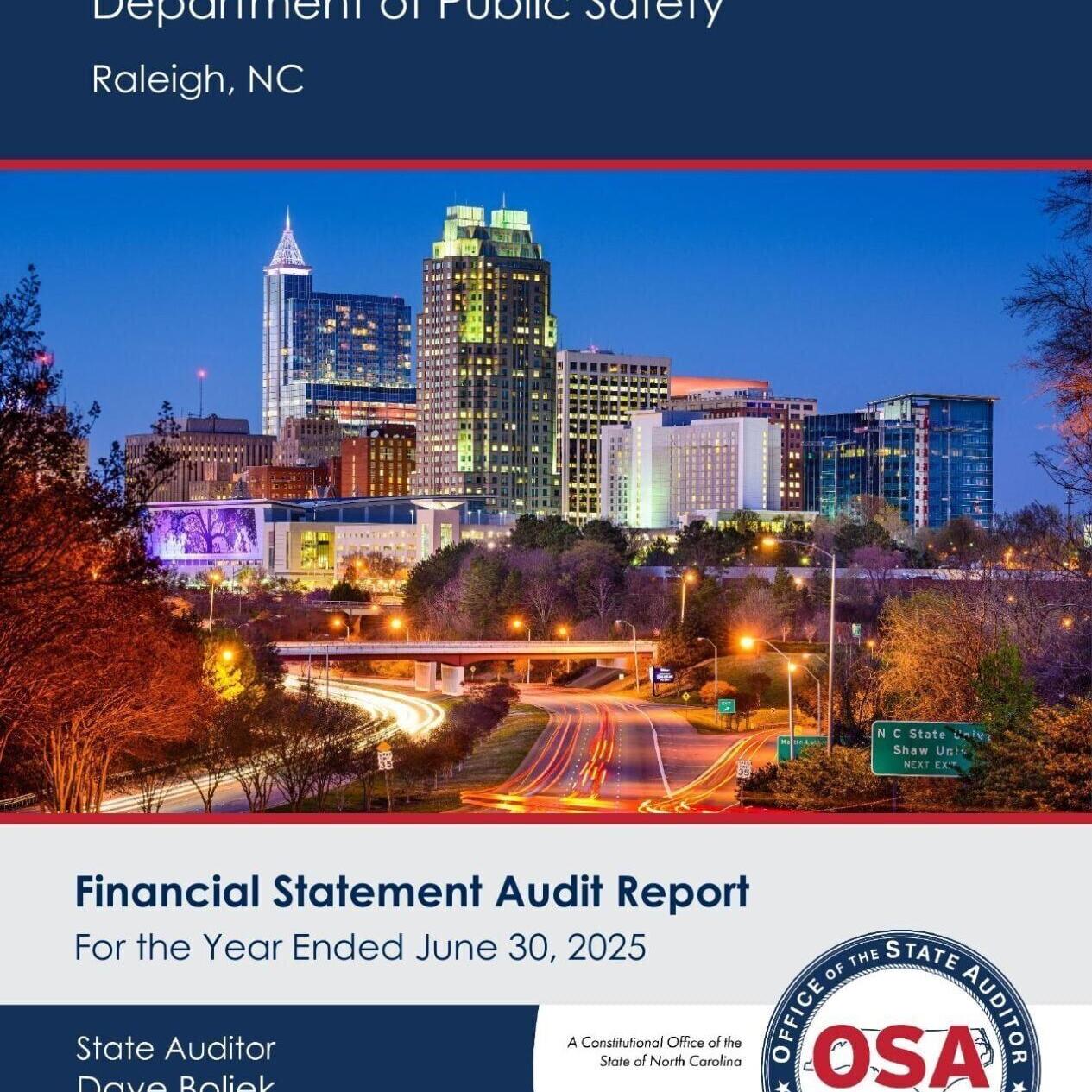 FNF - NC - Audit North Carolina Department of Public Safety