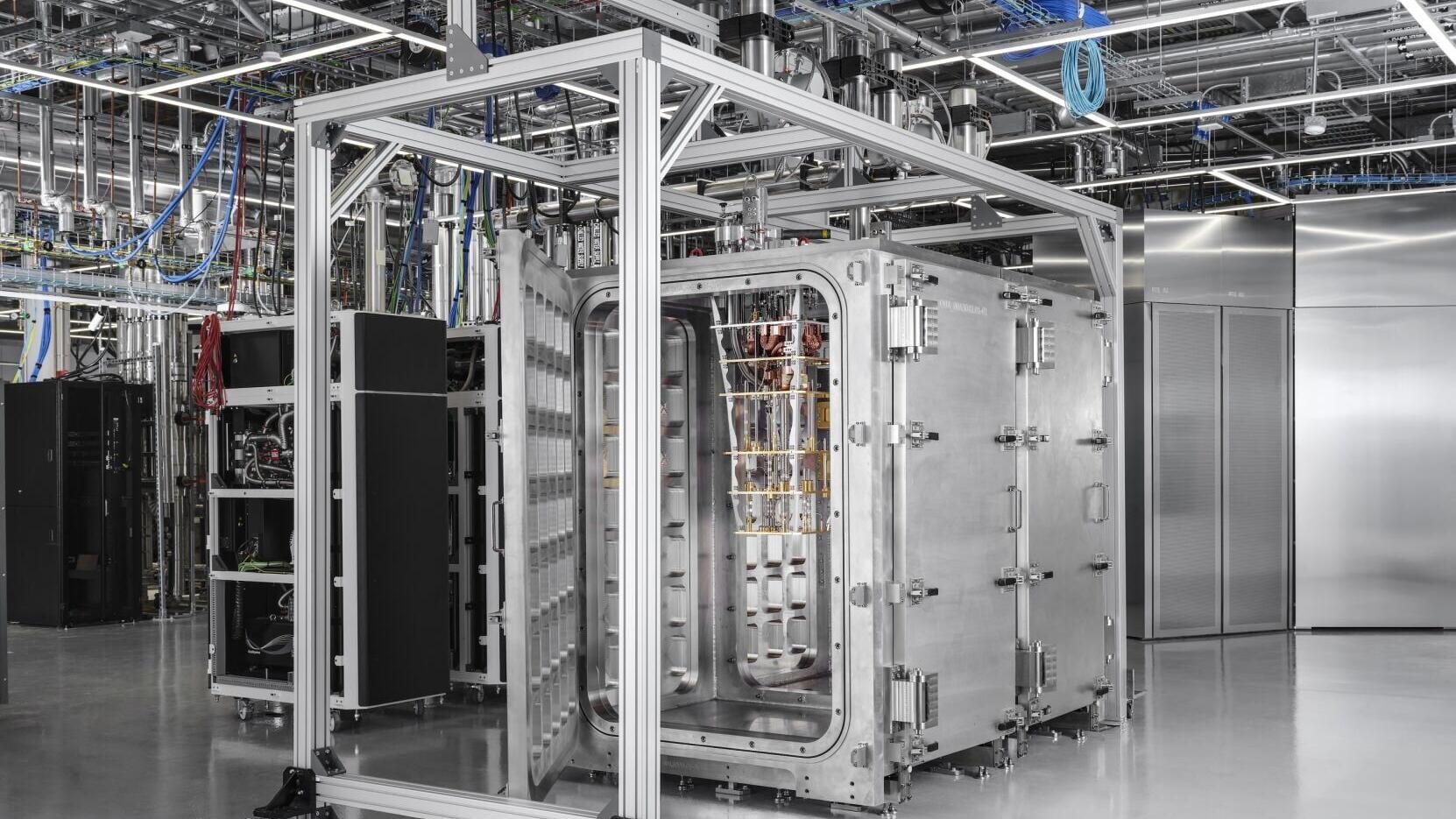 IBM’s scalable and modular cryogenic system to support fault-tolerant quantum computing. (Credit: IBM)