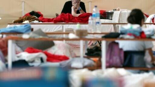 Tens of thousands of people have fled the fires in central Spain