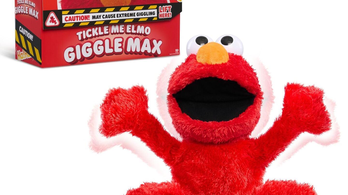 The new Tickle Me Elmo Giggle Max is the biggest, tickliest Elmo toy ever, bringing irresistible giggles and joyful nostalgia for the 30th Anniversary of the must-have toy of the 90s.