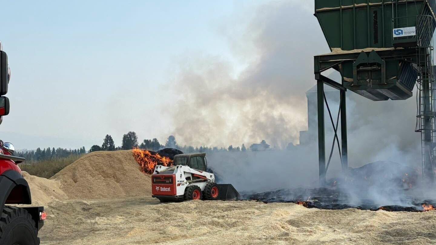 Fire at forestry products facility in Florence