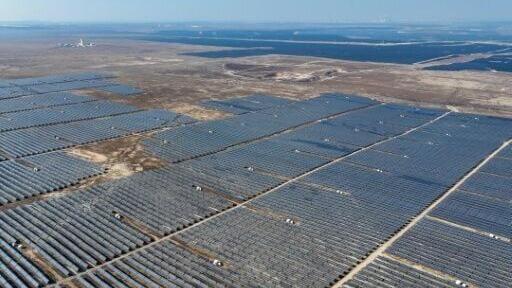 By 2024, China's solar footprint reached an estimated 4,520 square kilometers (1,745 square miles) -- equivalent in size to the US state of Rhode Island