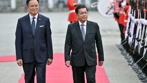 Min Aung Hlaing was installed as Myanmar's president in April following elections that watchdogs say were intended to launder the junta's image