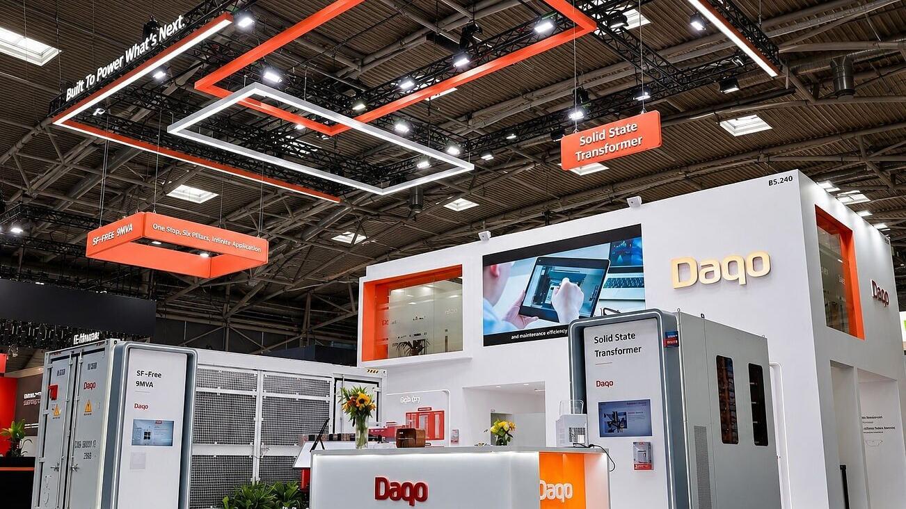 Daqo booth at The smarter E Europe 2026 in Munich