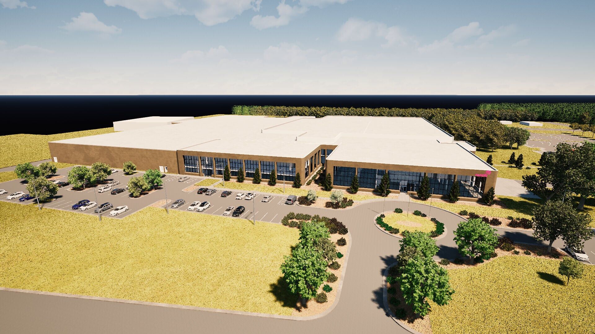 Rendering of Rendering of Reckitt's North Carolina Manufacturing Site, External View