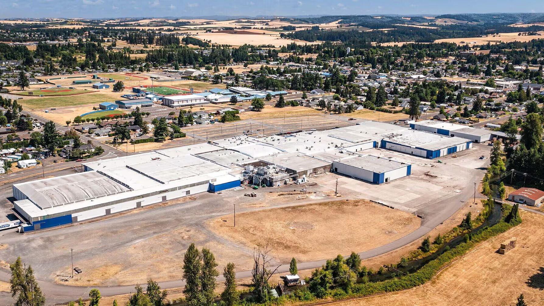IRG's Santiam Industrial Center renovations included dramatically improving the property's appearance and functionality, creating a premier industrial campus in the heart of Oregon's Willamette Valley.