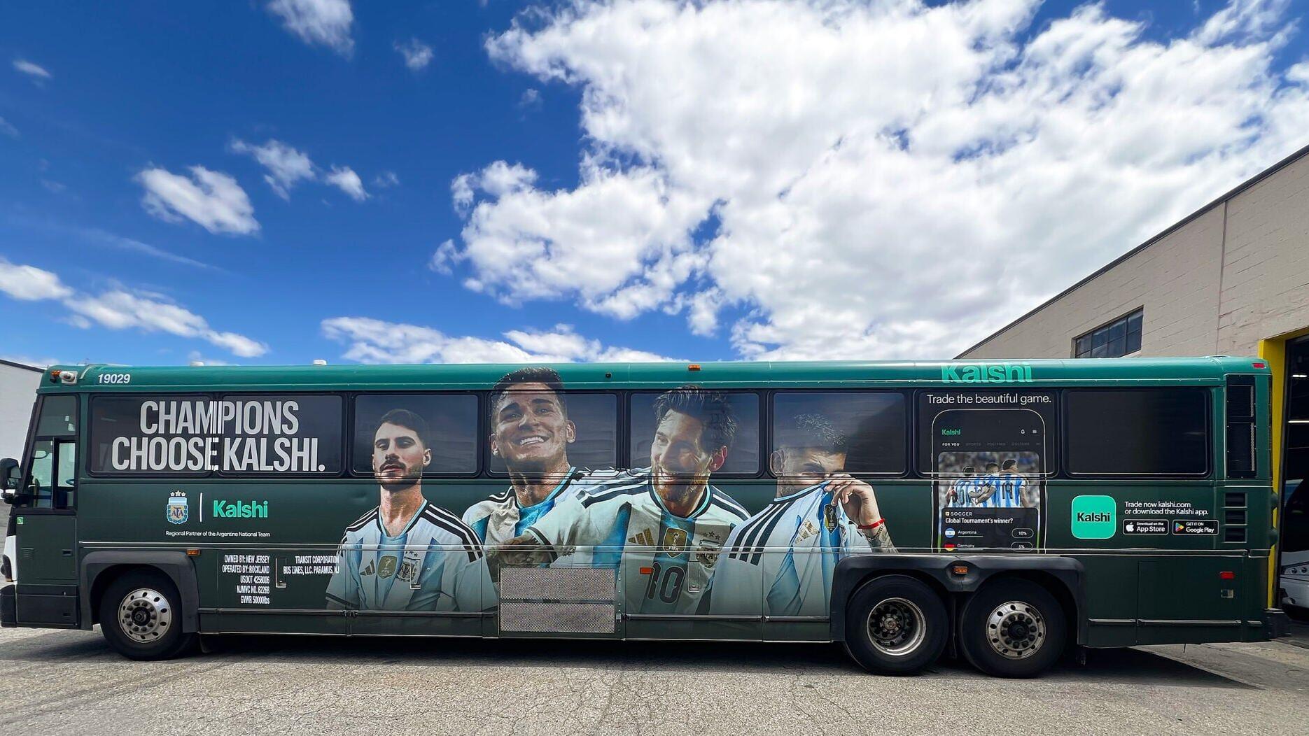 Above is one of the 25 World-Cup-themed bus wraps Coach USA/Perfect Body printed and installed over the past two months for brands such as Lay's Bandwagon, Kalshi, Buchanan's Deluxe, VisitNJ.org, and WorldCupAct.org. The vibrant, detailed wraps were pro...