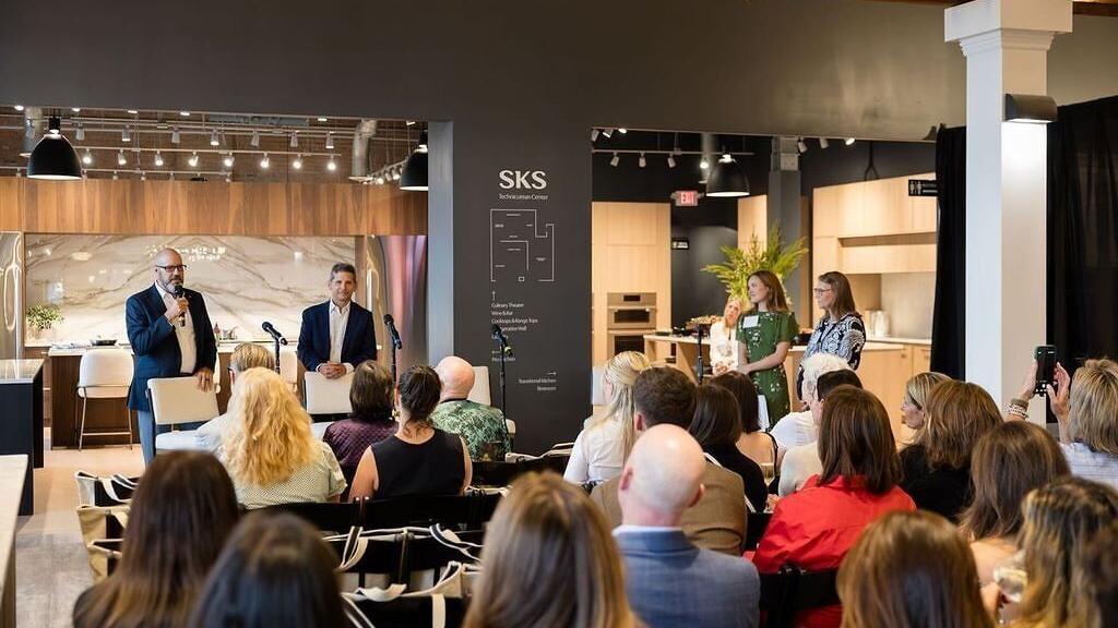 Industry leaders gathered at the SKS Technicurean™ Center at Yale Appliance for a design-forward discussion examining how culinary innovation, integrated technology and evolving consumer expectations are shaping the future of luxury living. (Pictured: R...