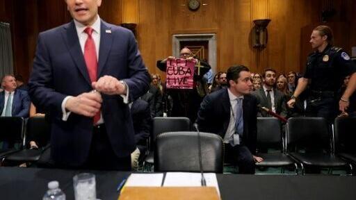 For U.S. Secretary of State Marco Rubio (L), the call to "Let Cuba live" is very personal