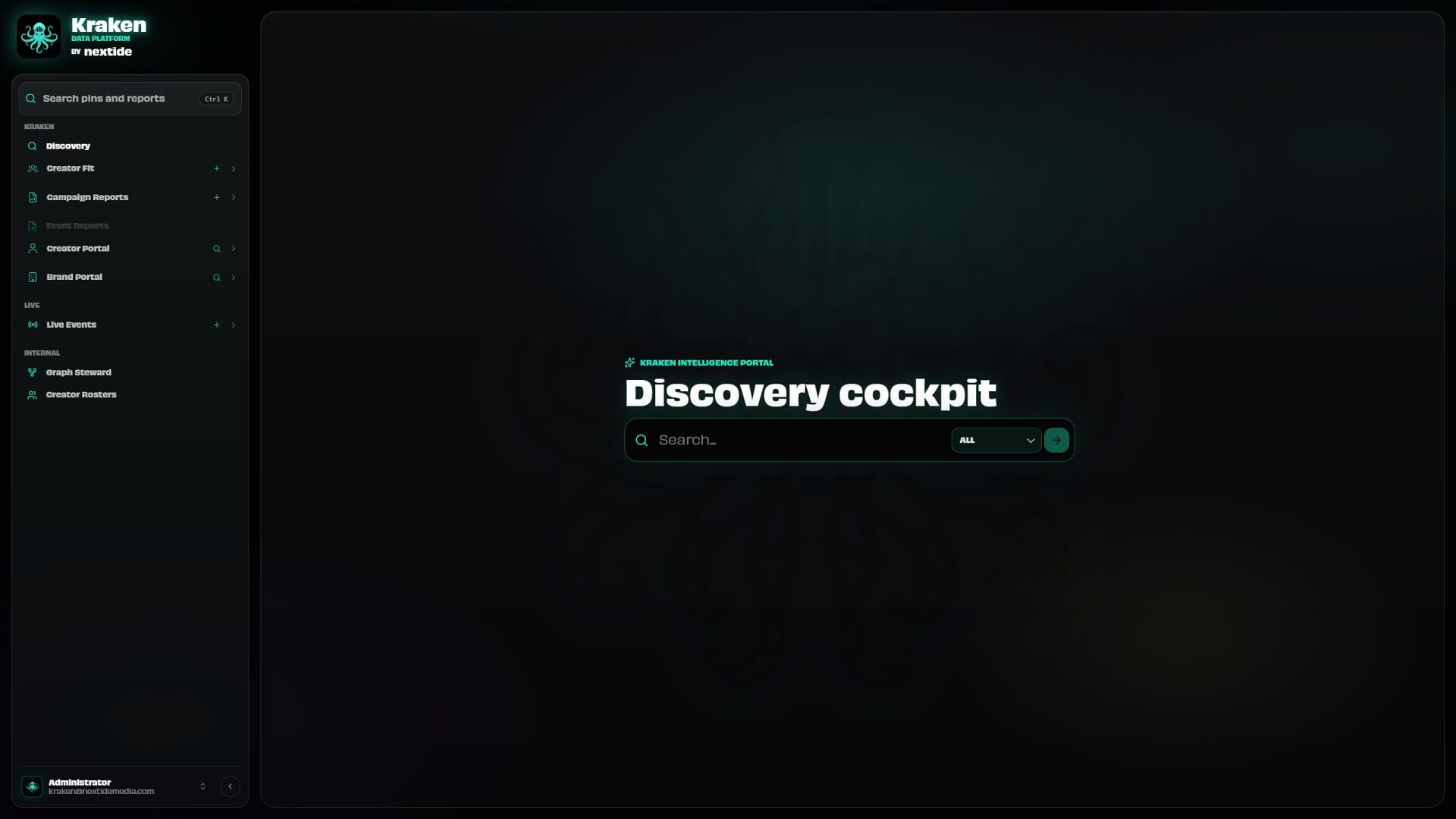NexTide's Kraken Discovery Portal