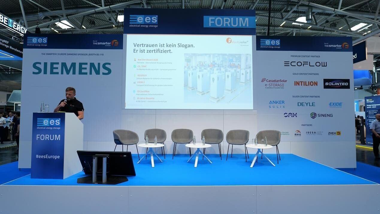 Felicitysolar representative delivered a presentation at the ESS Forum