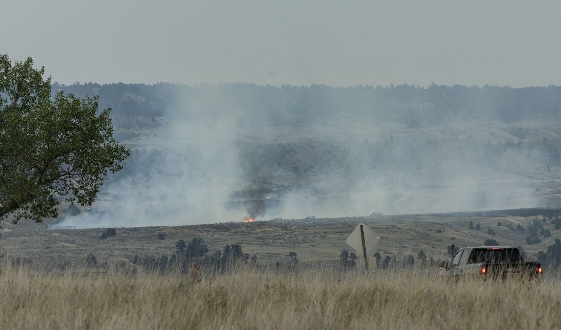 Wildfire in Lockwood